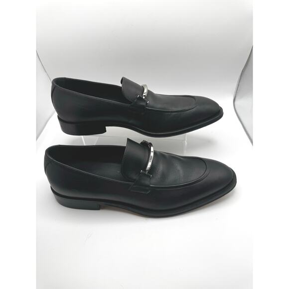 BOSS LEATHER LOAFERS WITH BRANDED HARDWARE MEN’s 9 - Picture 4 of 16
